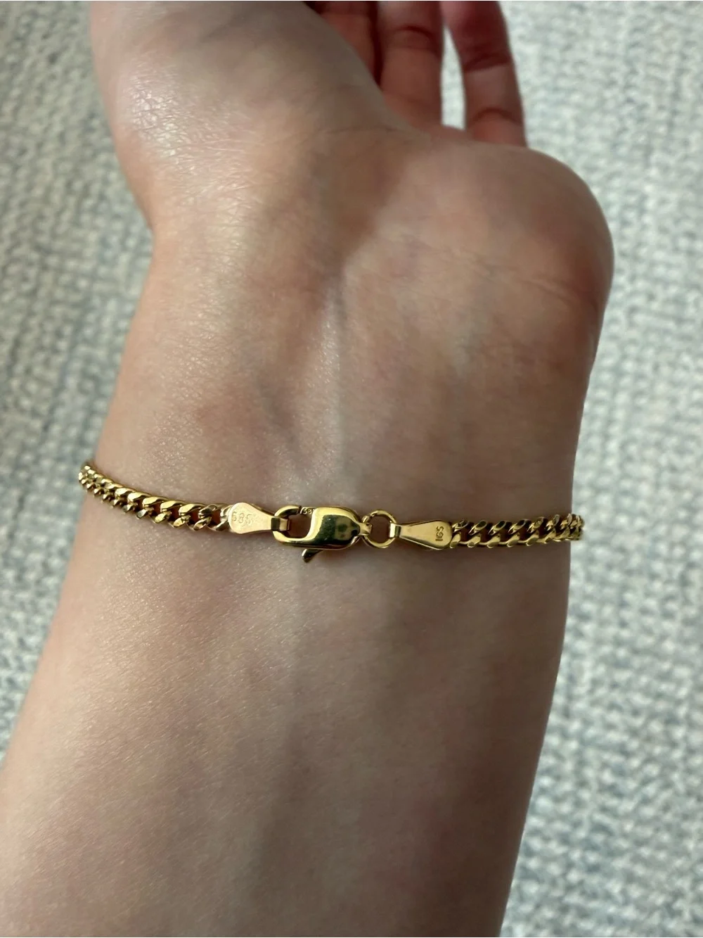 14k Curb Chain Link 7” Bracelet